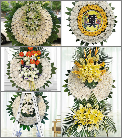 广东韶关市南雄市油山镇下惠村花圈速递